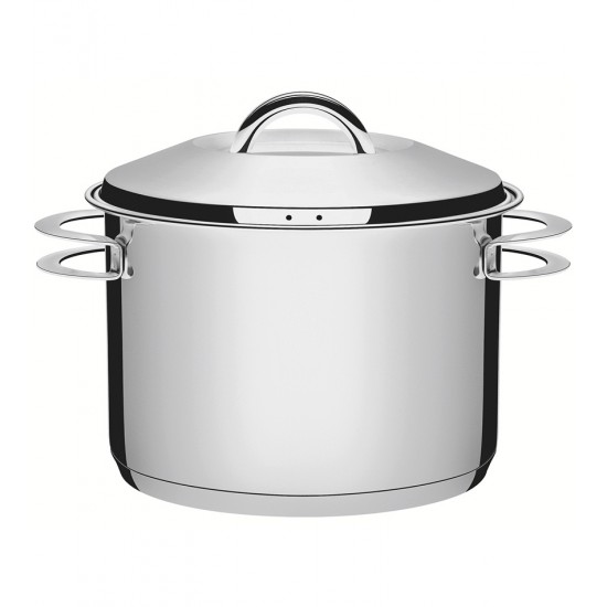 Caldeirão 28cm 11,9 Litros Solar Aço Inox Tramontina Com Tampa Fundo Triplo